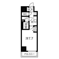 ディアレイシャス尾頭橋の物件間取画像